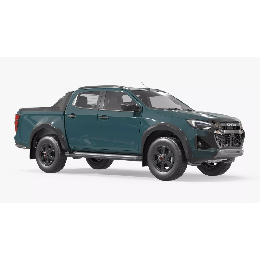 Isuzu D-MAX 3D Model – Rigged Pickup Truck for Maya, PBR Textures - View 12