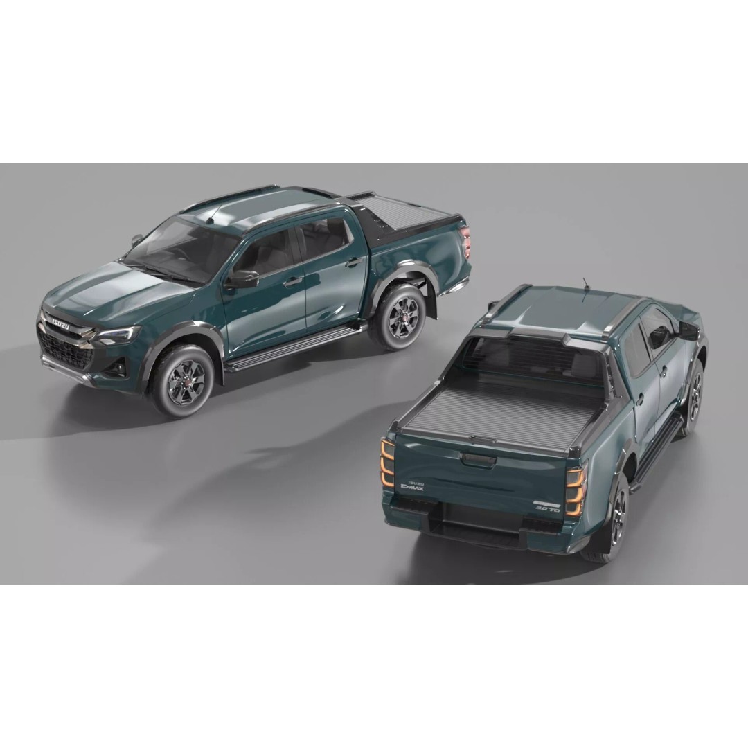 Isuzu D-MAX 3D Model – Rigged Pickup Truck for Maya, PBR Textures - View 2