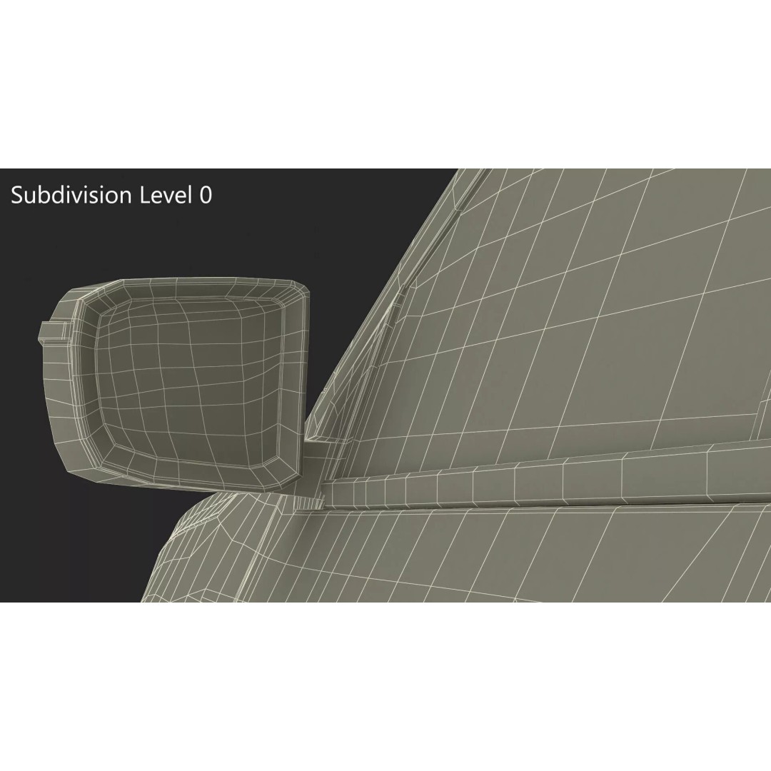 Isuzu D-MAX 3D Model – Rigged Pickup Truck for Maya, PBR Textures - View 21