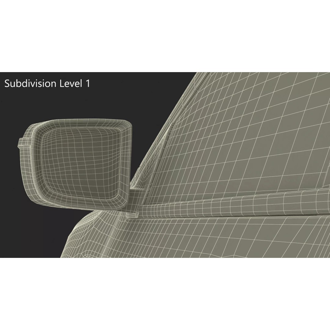 Isuzu D-MAX 3D Model – Rigged Pickup Truck for Maya, PBR Textures - View 22