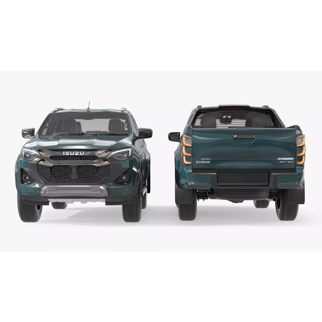 Isuzu D-MAX 3D Model – Rigged Pickup Truck for Maya, PBR Textures - View 8