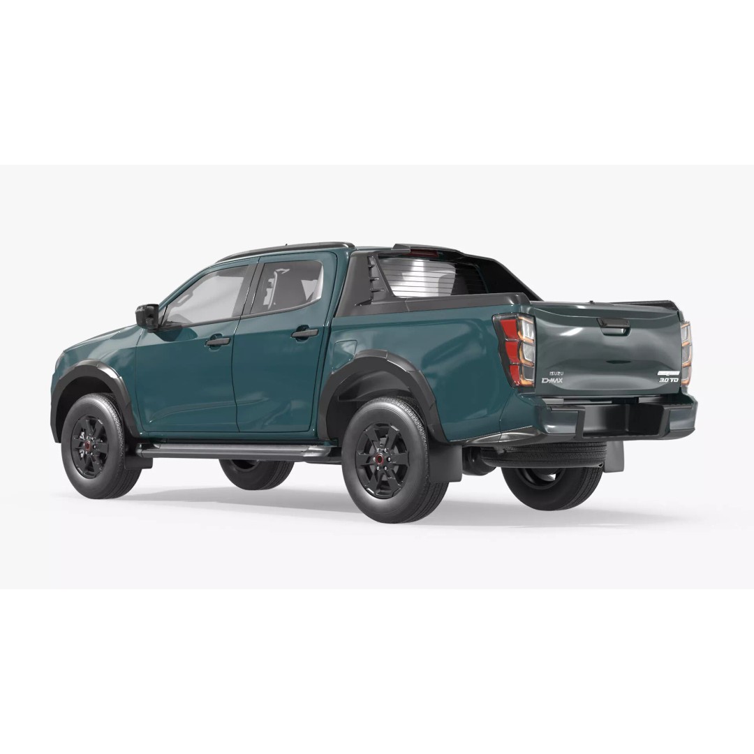 Isuzu D-MAX 3D Model – Rigged Pickup Truck for Maya, PBR Textures - View 9
