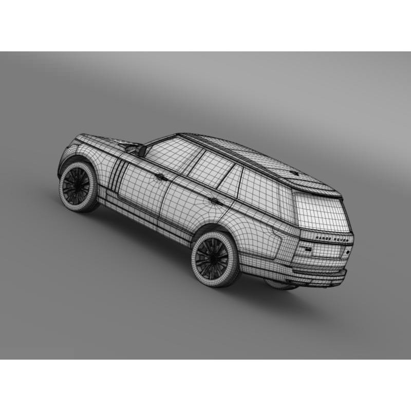 Range Rover Vogue SE SDV8 3D Model – High Poly Luxury SUV, FBX, OBJ