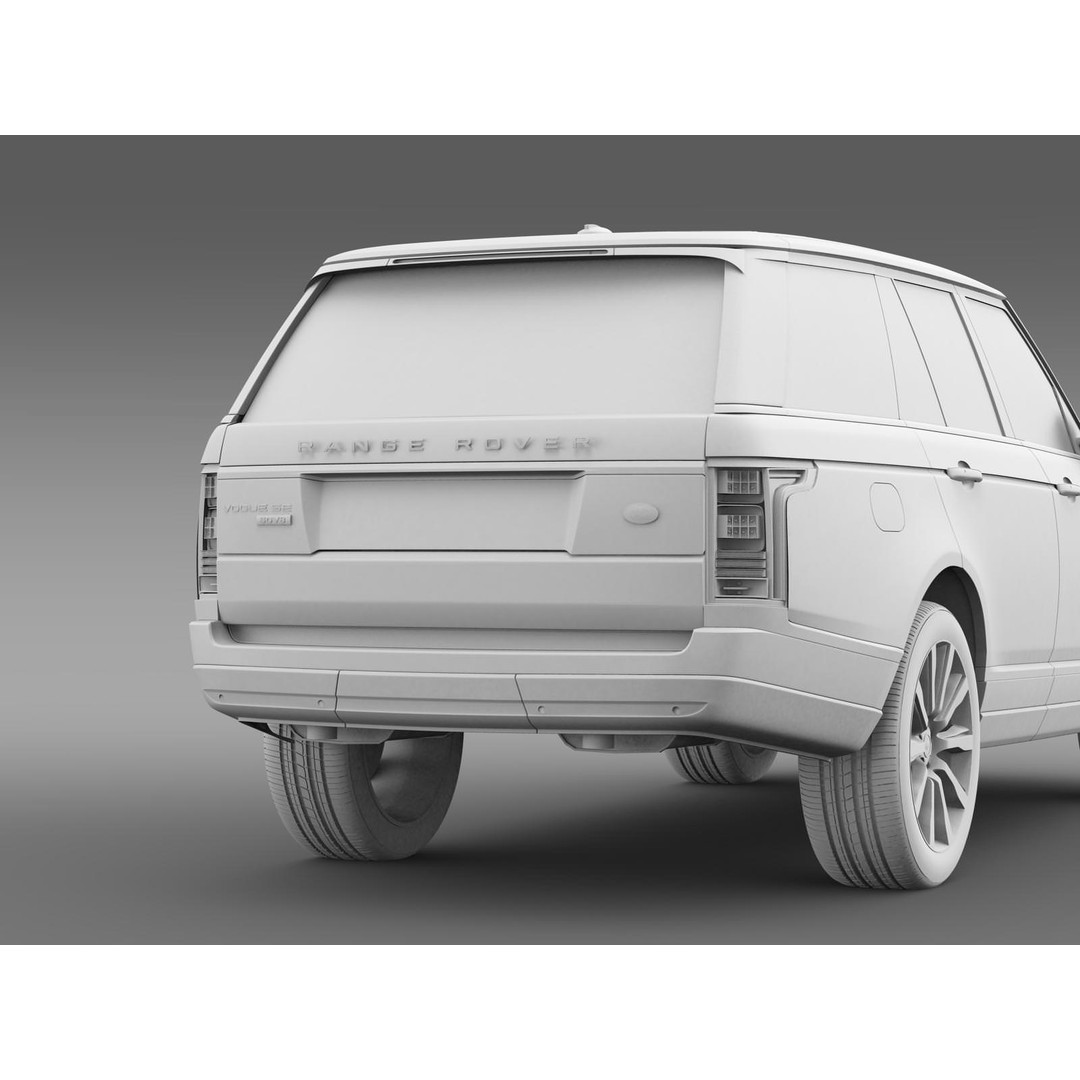 Range Rover Vogue SE SDV8 3D Model – High Poly Luxury SUV, FBX, OBJ - View 22