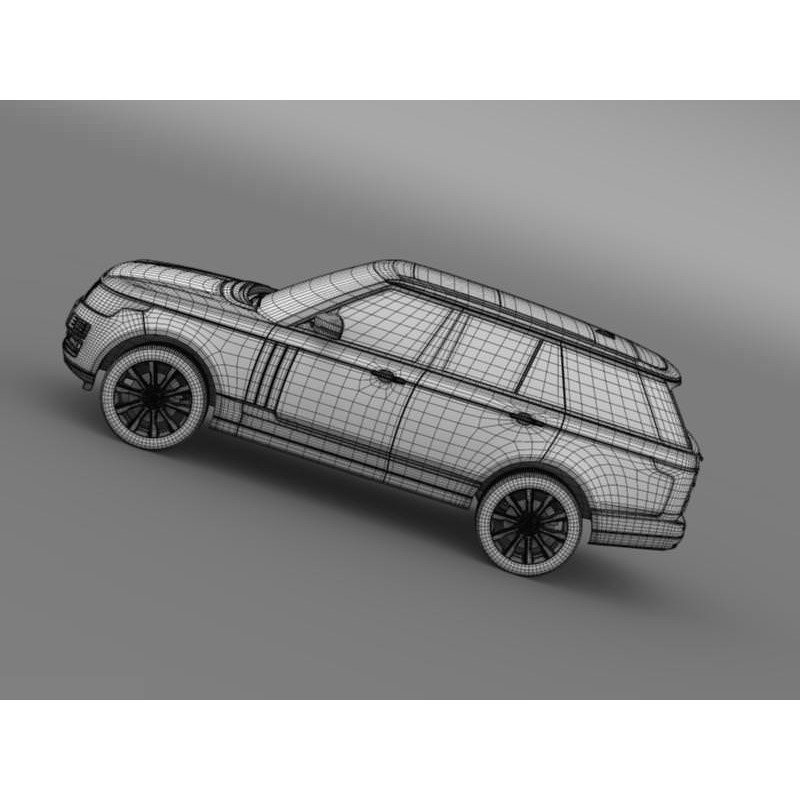 Range Rover Vogue SE SDV8 3D Model – High Poly Luxury SUV, FBX, OBJ - View 24
