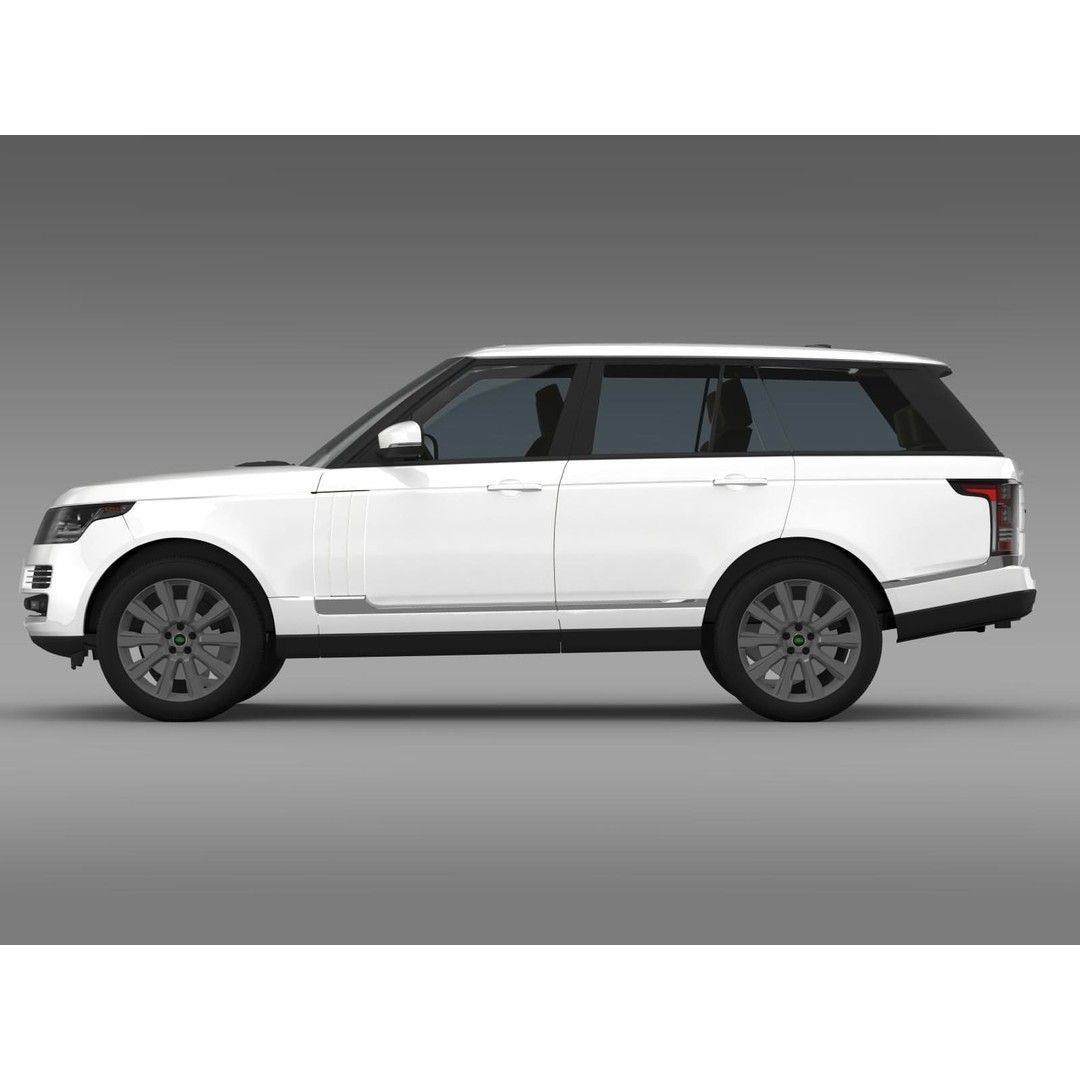 Range Rover Vogue SE SDV8 3D Model – High Poly Luxury SUV, FBX, OBJ - View 3