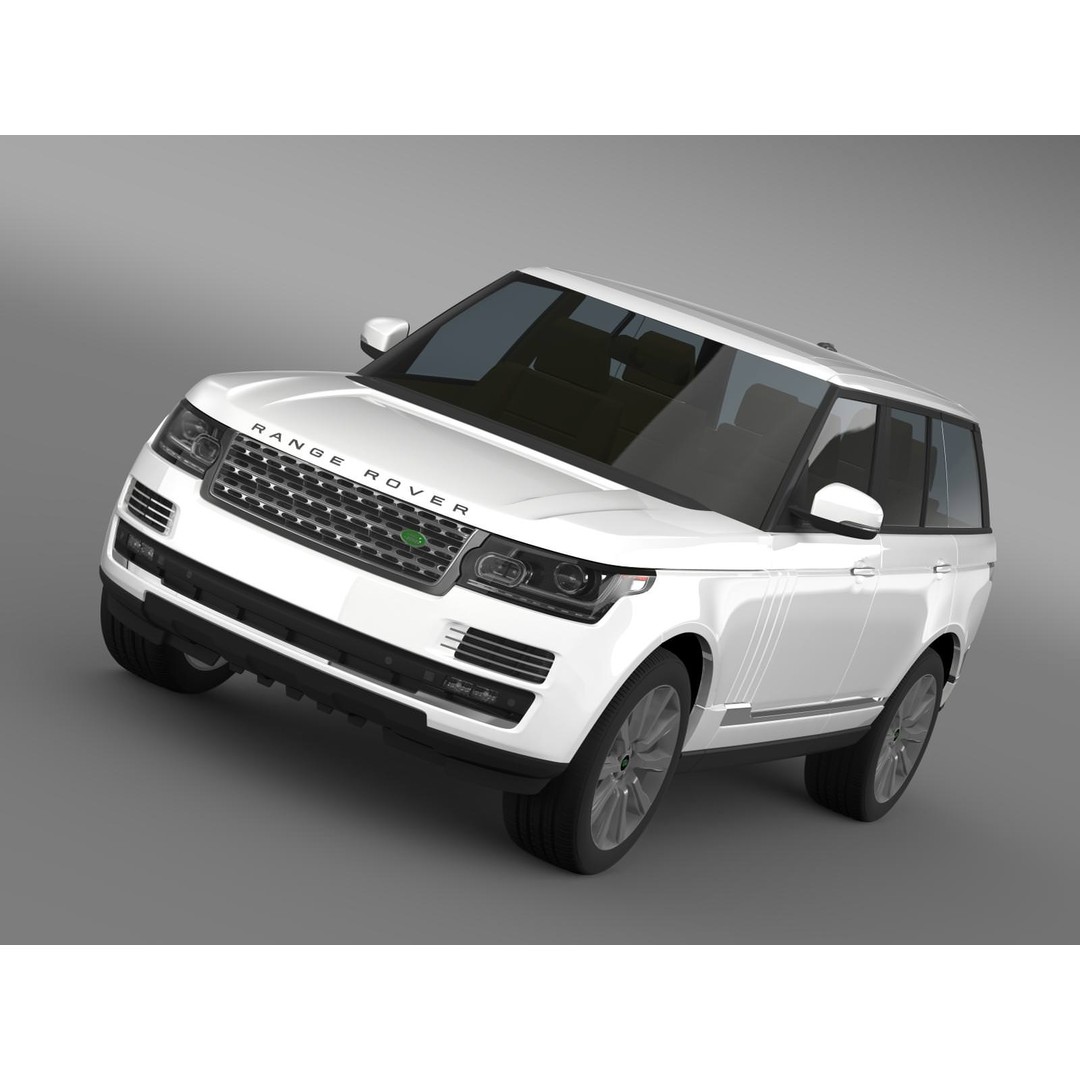 Range Rover Vogue SE SDV8 3D Model – High Poly Luxury SUV, FBX, OBJ - View 4