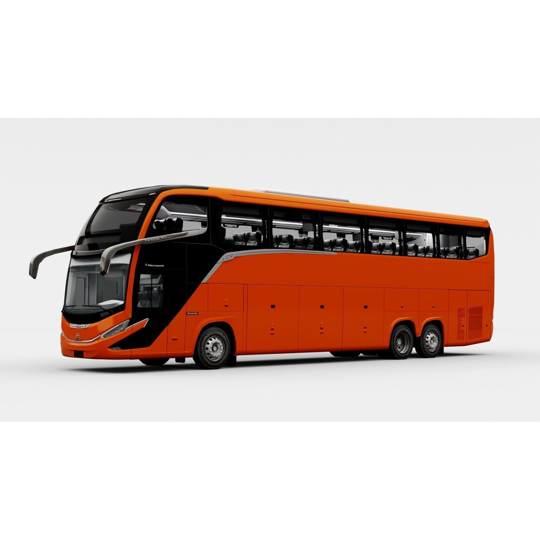 Marcopolo G8 1600 LD 2023 3D Model – High Poly Bus with PBR Textures - View 13