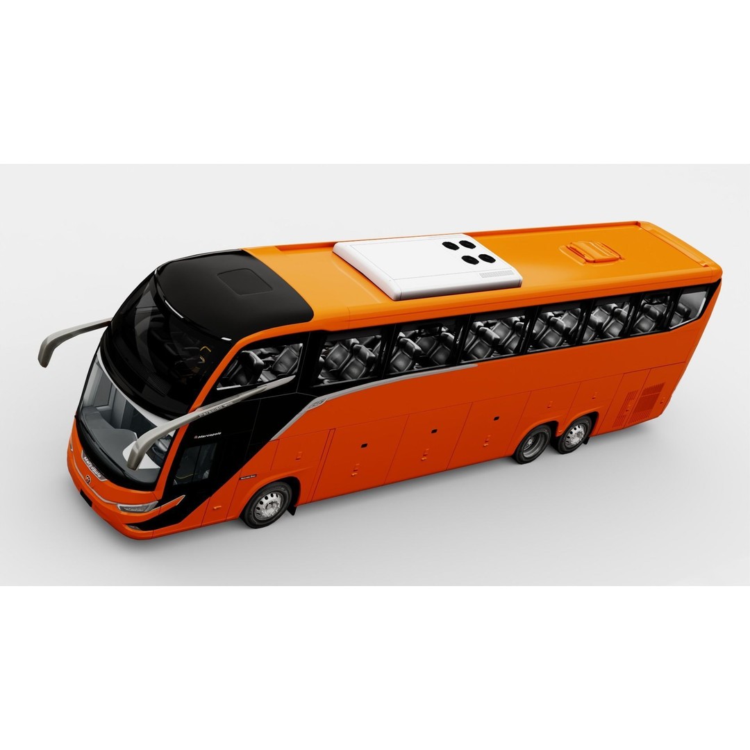 Marcopolo G8 1600 LD 2023 3D Model – High Poly Bus with PBR Textures - View 14