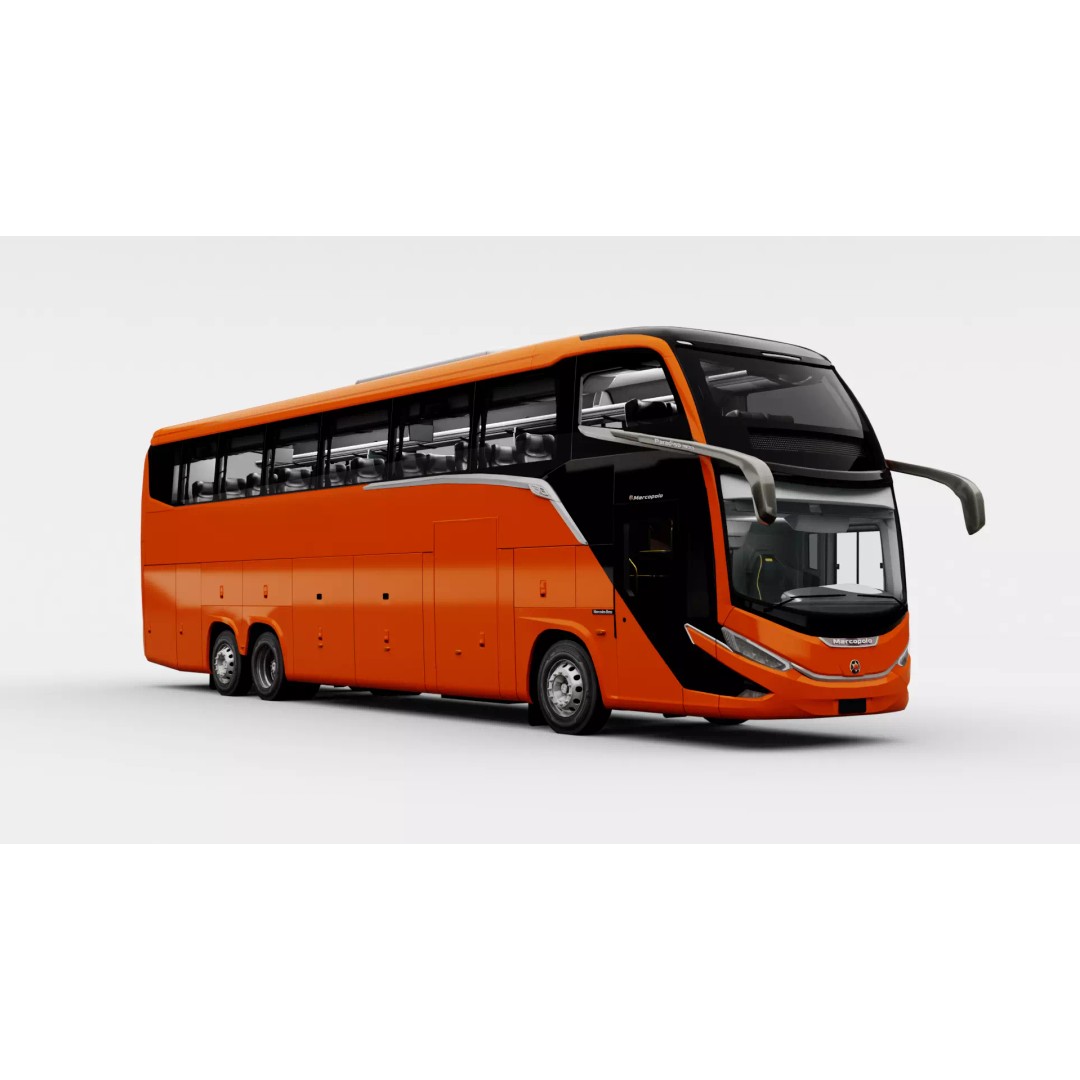 Marcopolo G8 1600 LD 2023 3D Model – High Poly Bus with PBR Textures - View 2