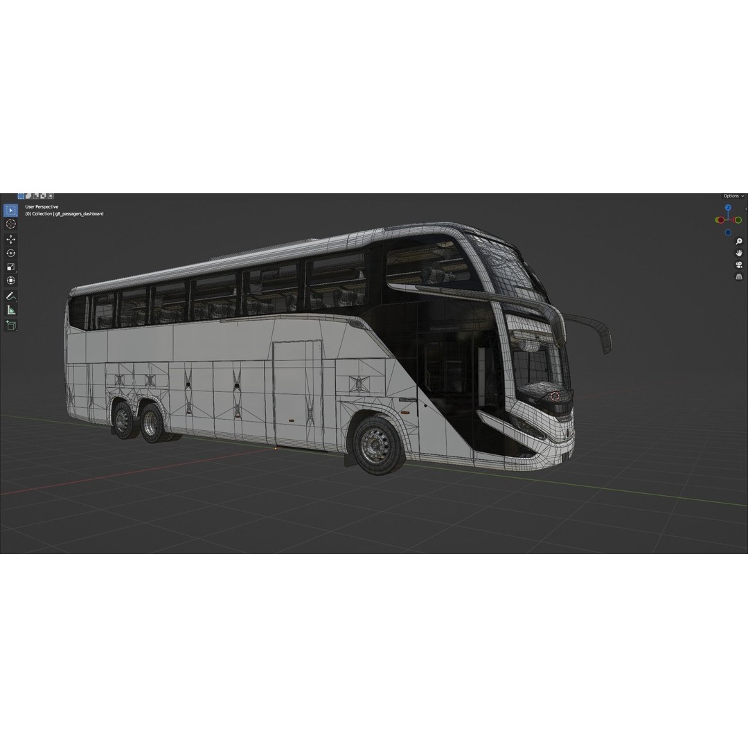 Marcopolo G8 1600 LD 2023 3D Model – High Poly Bus with PBR Textures - View 24