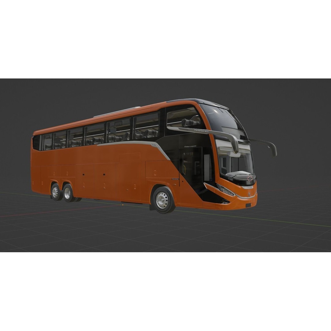 Marcopolo G8 1600 LD 2023 3D Model – High Poly Bus with PBR Textures - View 25