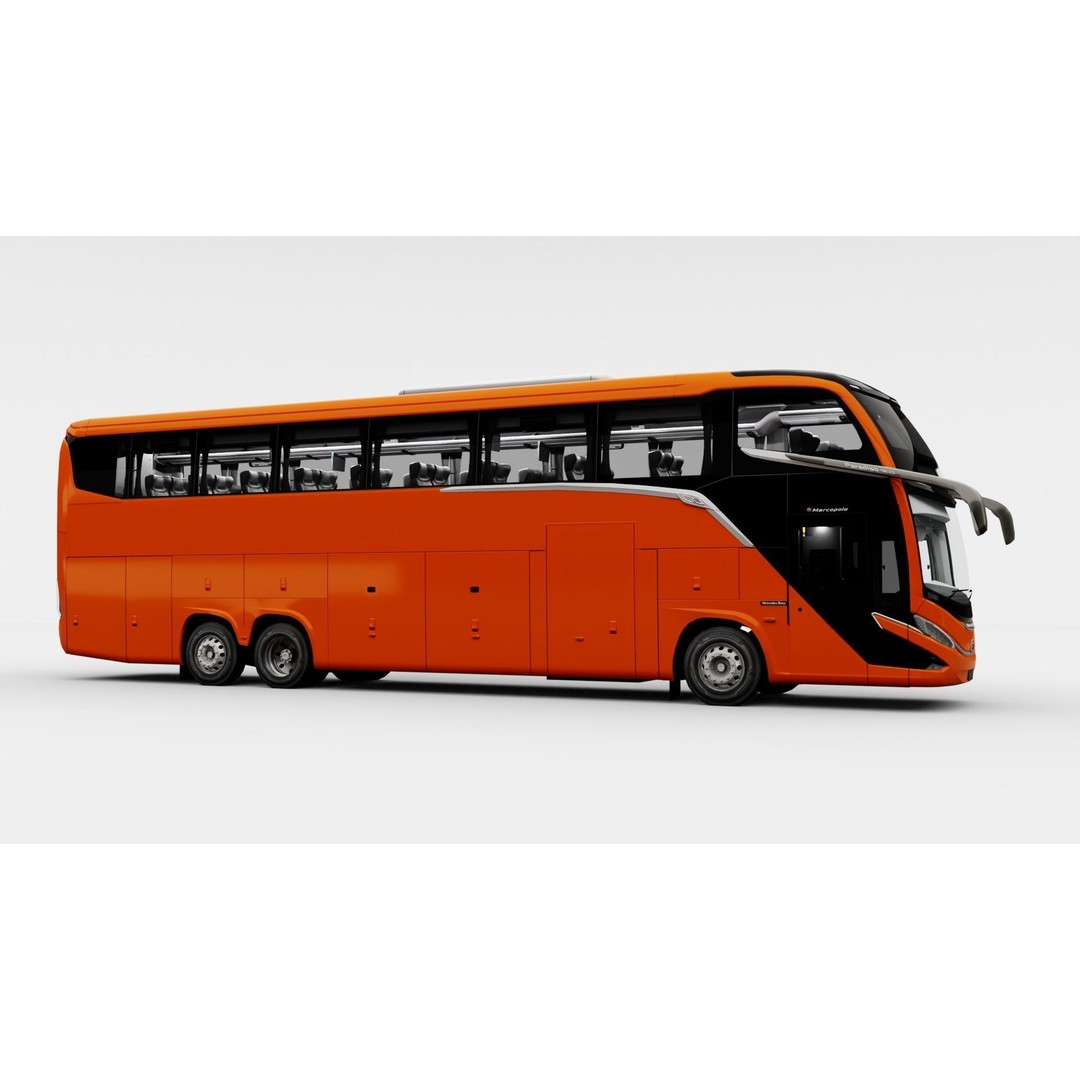 Marcopolo G8 1600 LD 2023 3D Model – High Poly Bus with PBR Textures - View 4