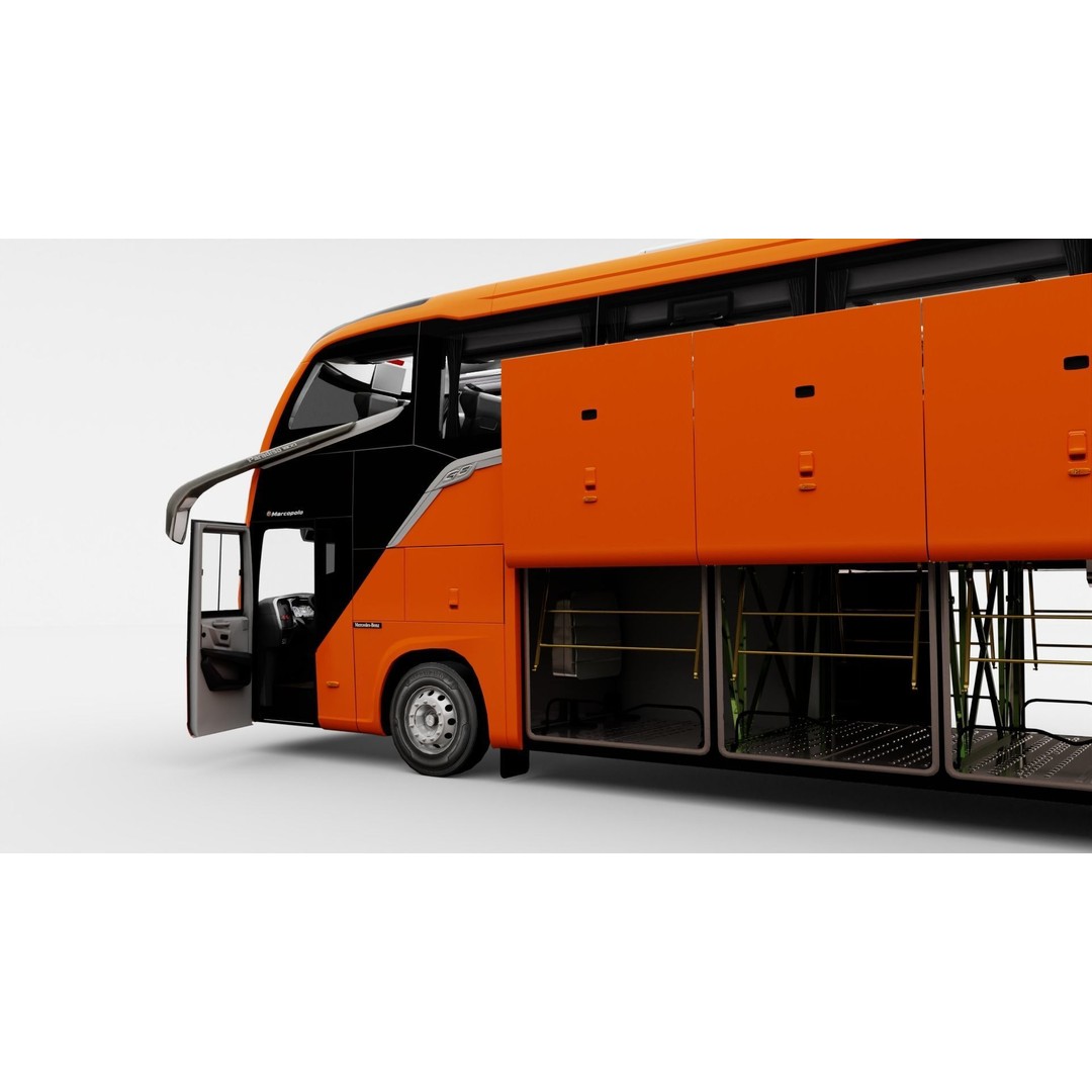 Marcopolo G8 1600 LD 2023 3D Model – High Poly Bus with PBR Textures - View 6