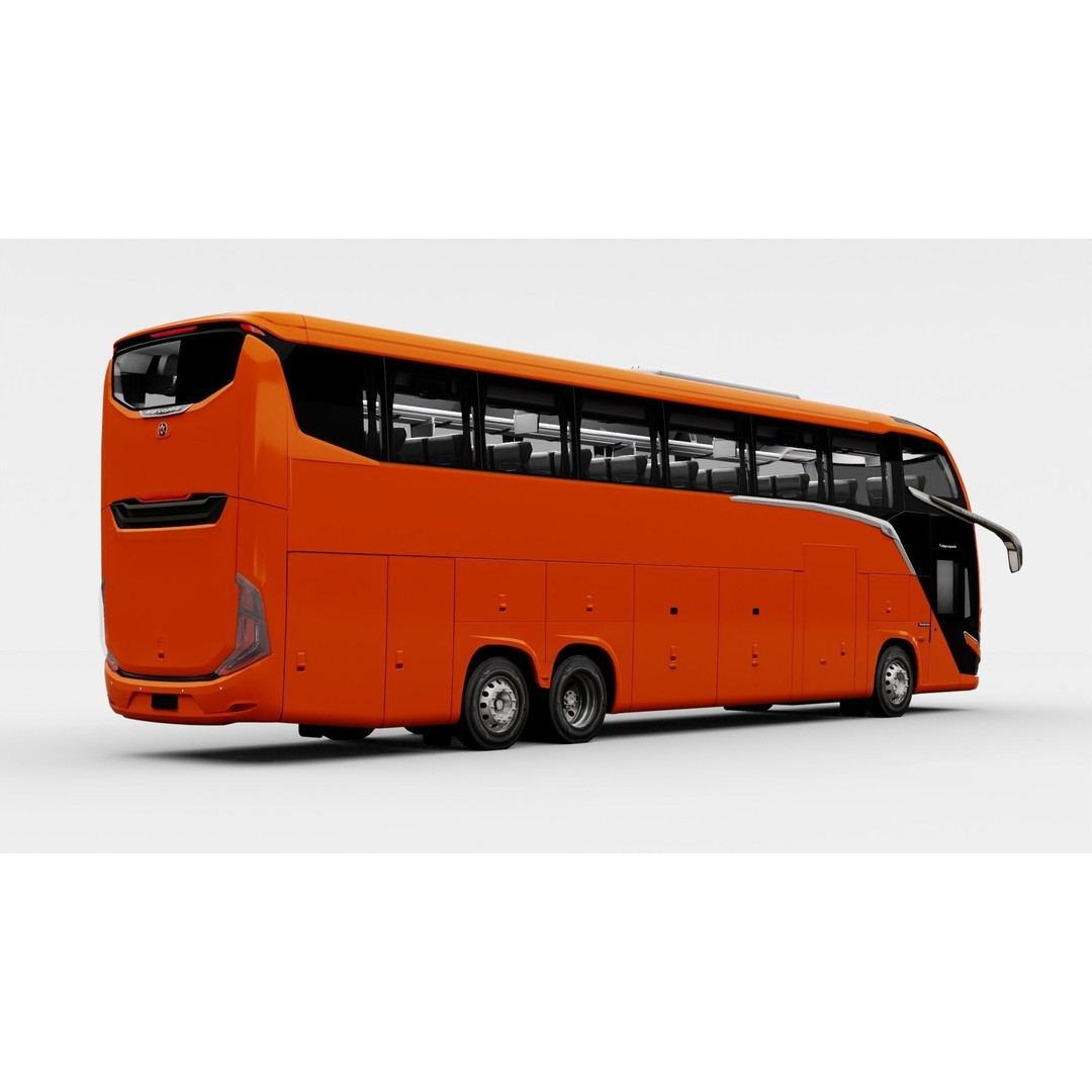 Marcopolo G8 1600 LD 2023 3D Model – High Poly Bus with PBR Textures - View 8