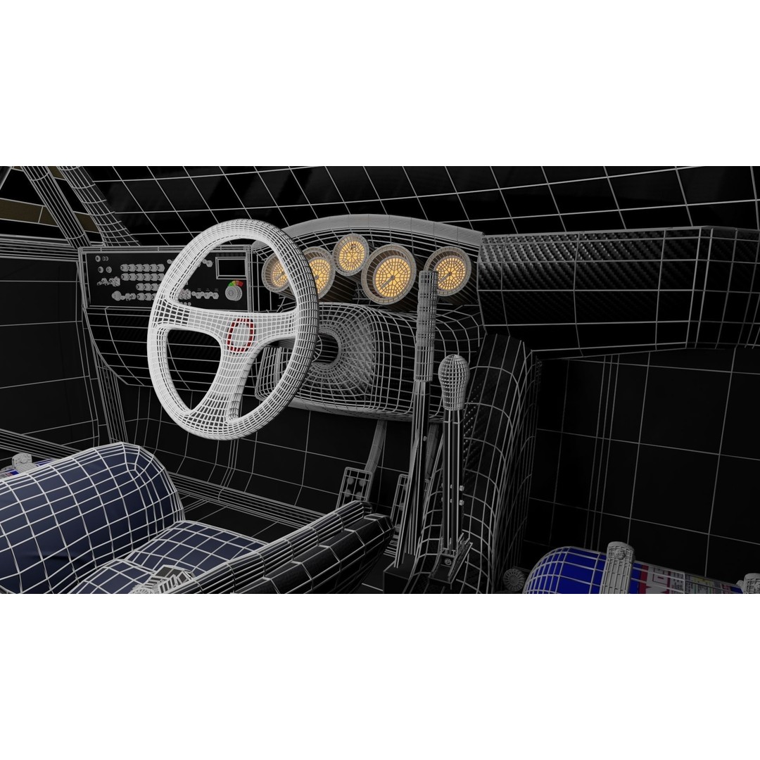 Cyberpunk Car 3D Model – Low Poly Game Asset, FBX, PBR Textures