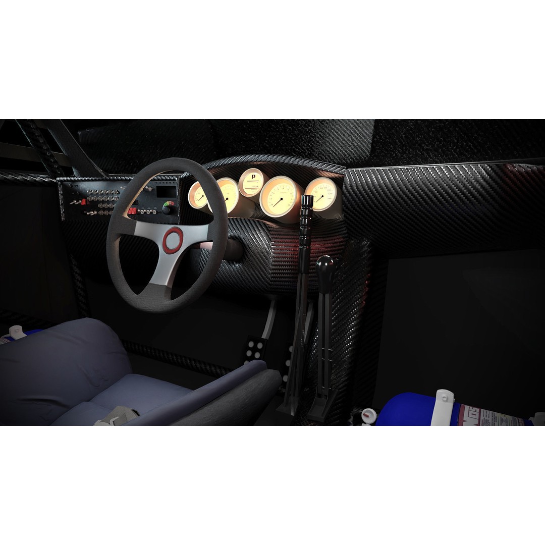 Cyberpunk Car 3D Model – Low Poly Game Asset, FBX, PBR Textures - View 9