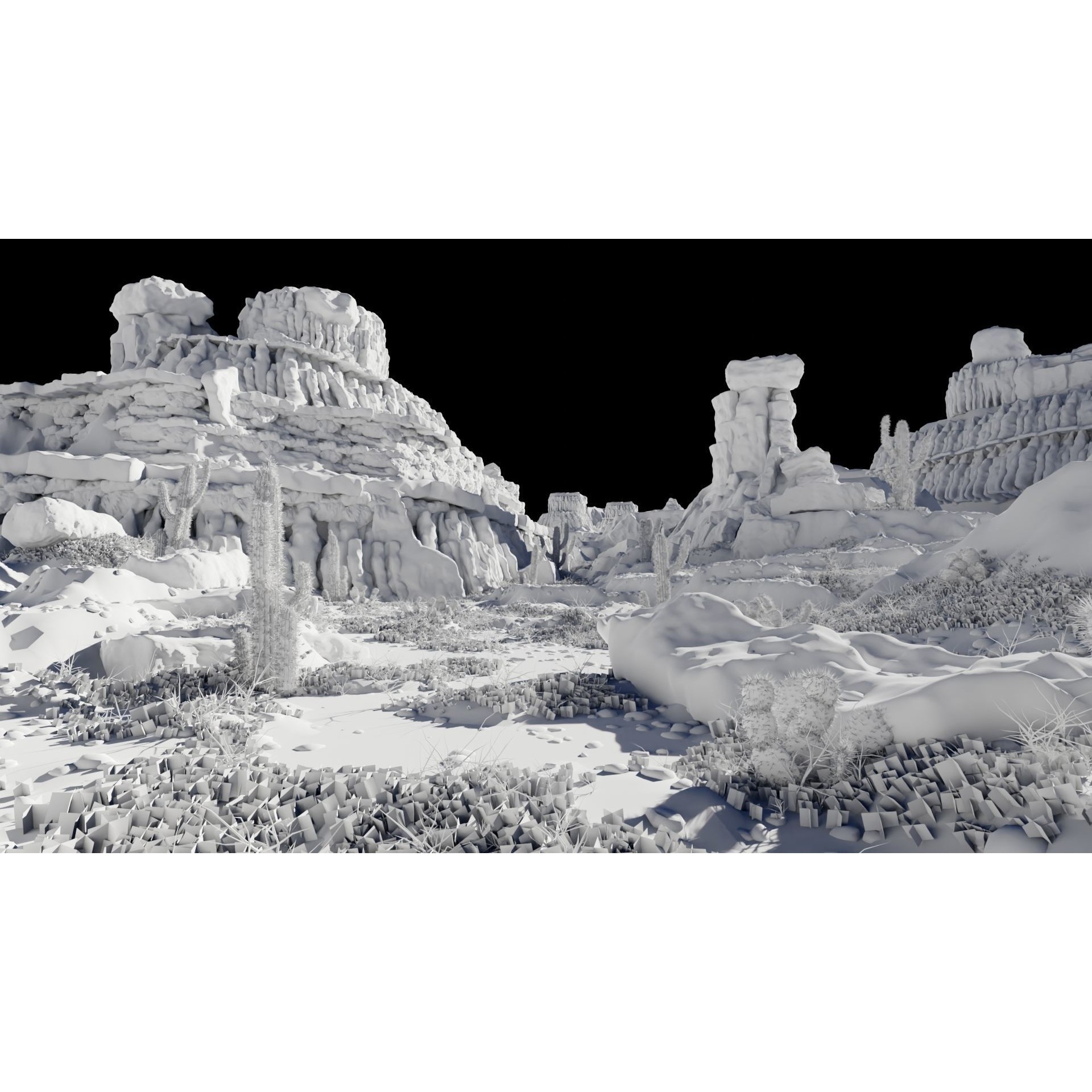 Canyon Scene - Game-Ready 3D Model - View 10