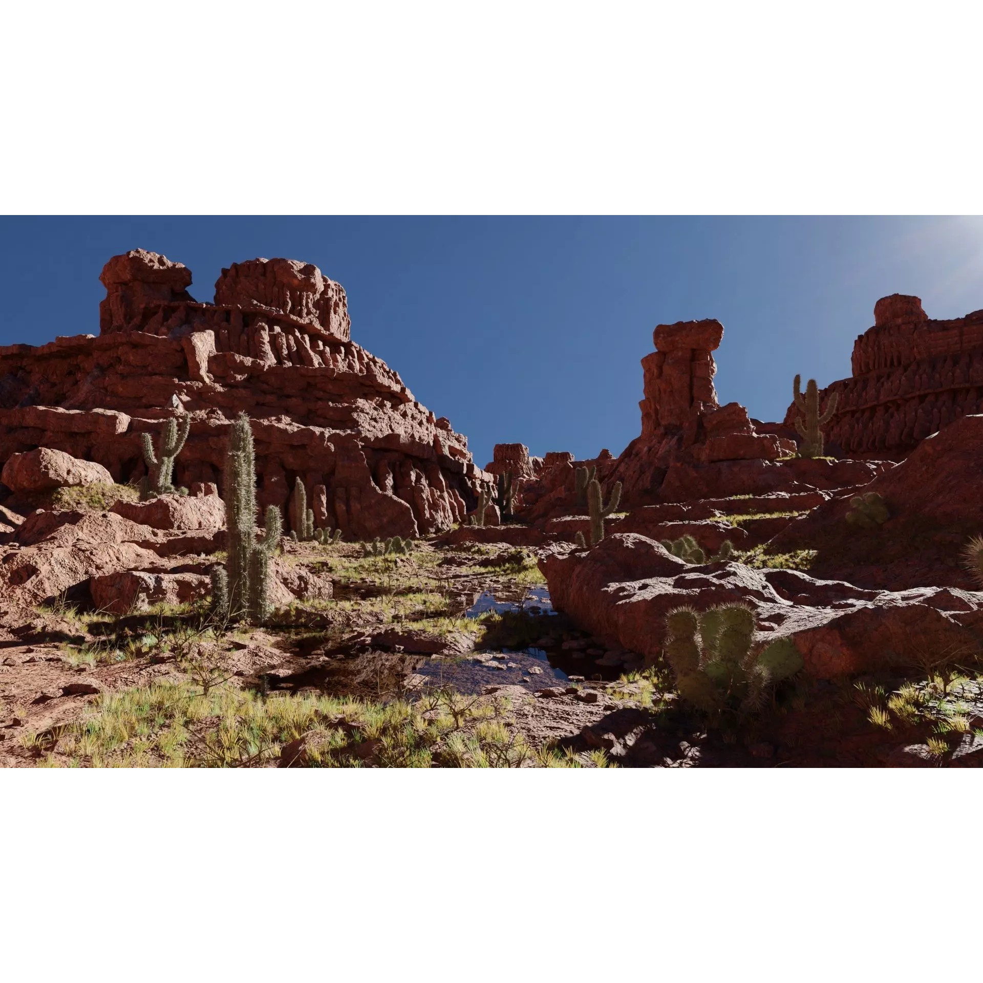 Canyon Scene - Game-Ready 3D Model - View 2