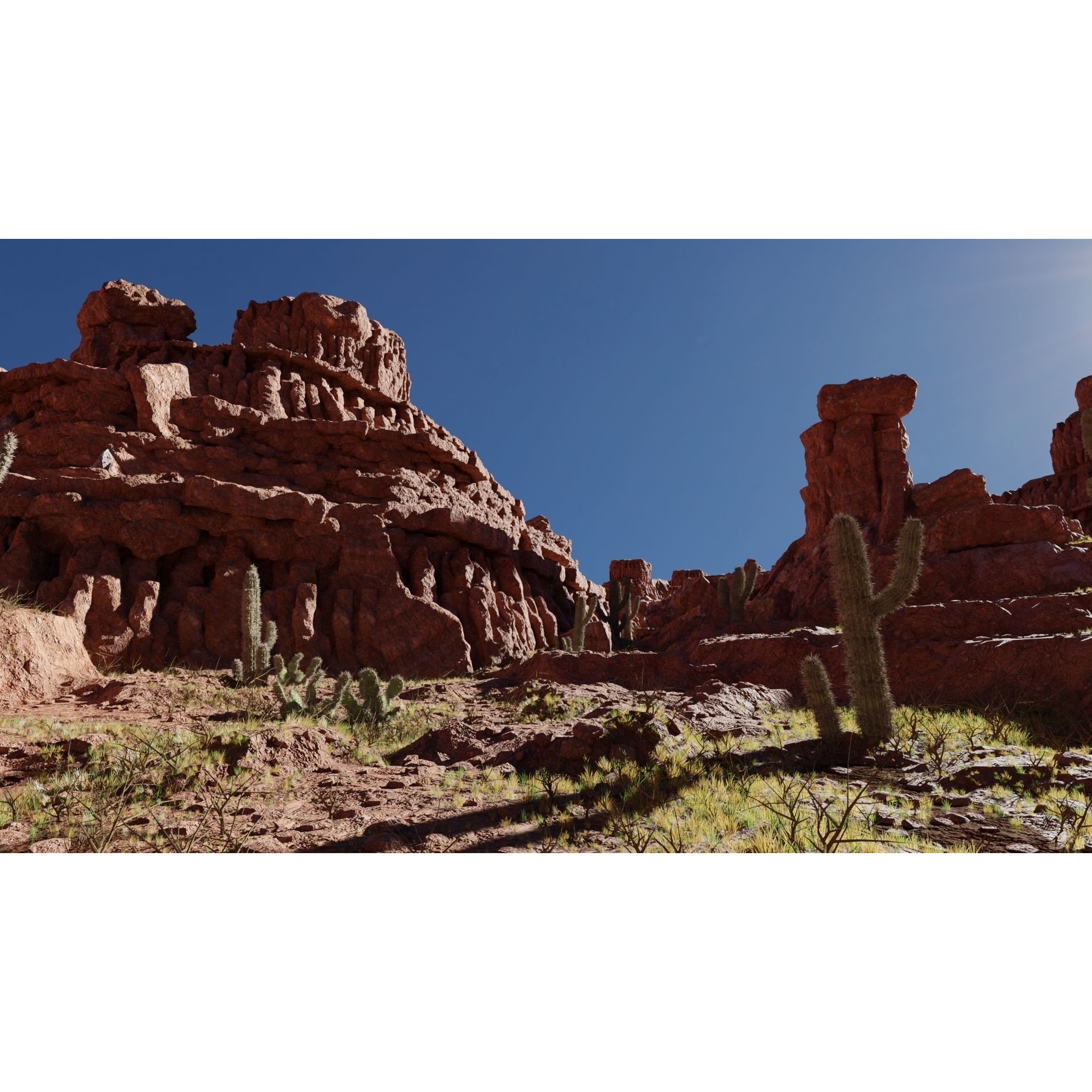 Canyon Scene - Game-Ready 3D Model - View 3