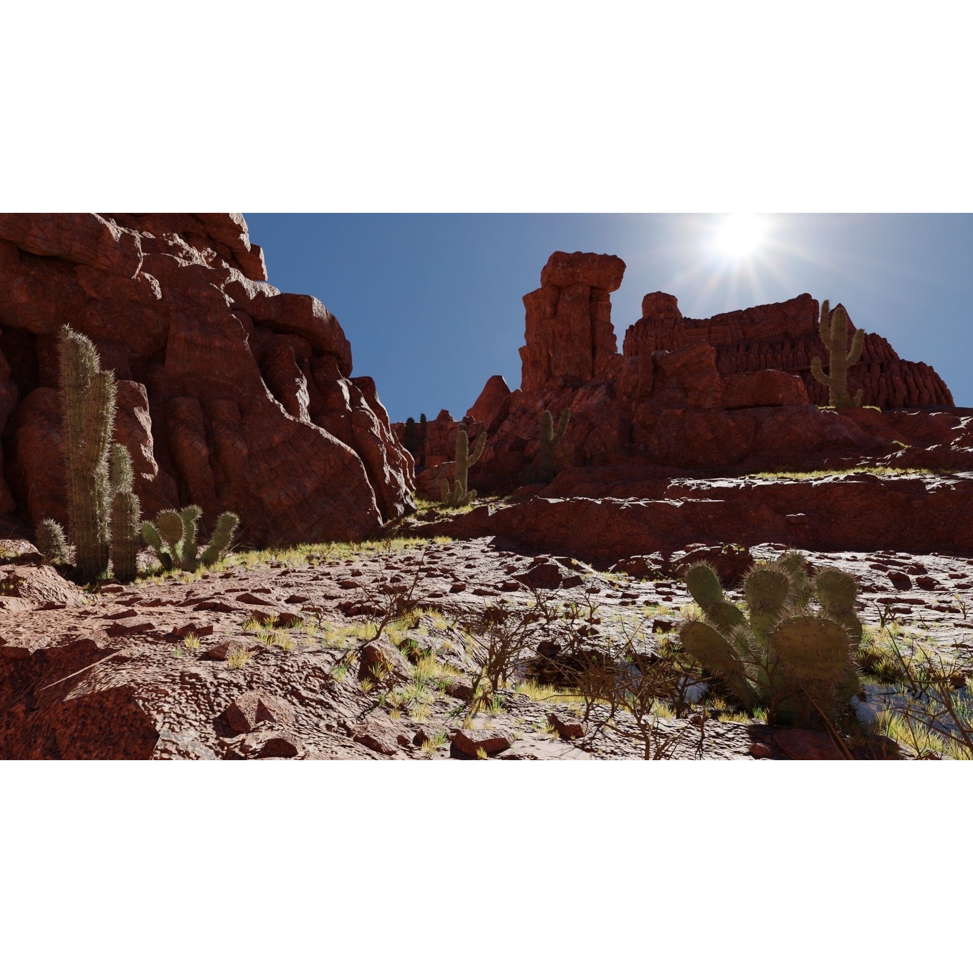 Canyon Scene - Game-Ready 3D Model - View 4