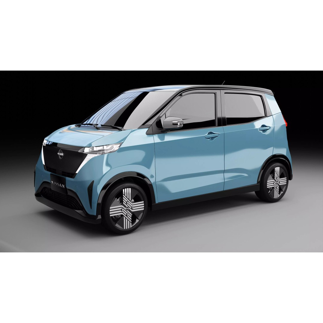 Nissan Sakura 3D Model – Electric Minivehicle, Game Ready, Blender - View 2