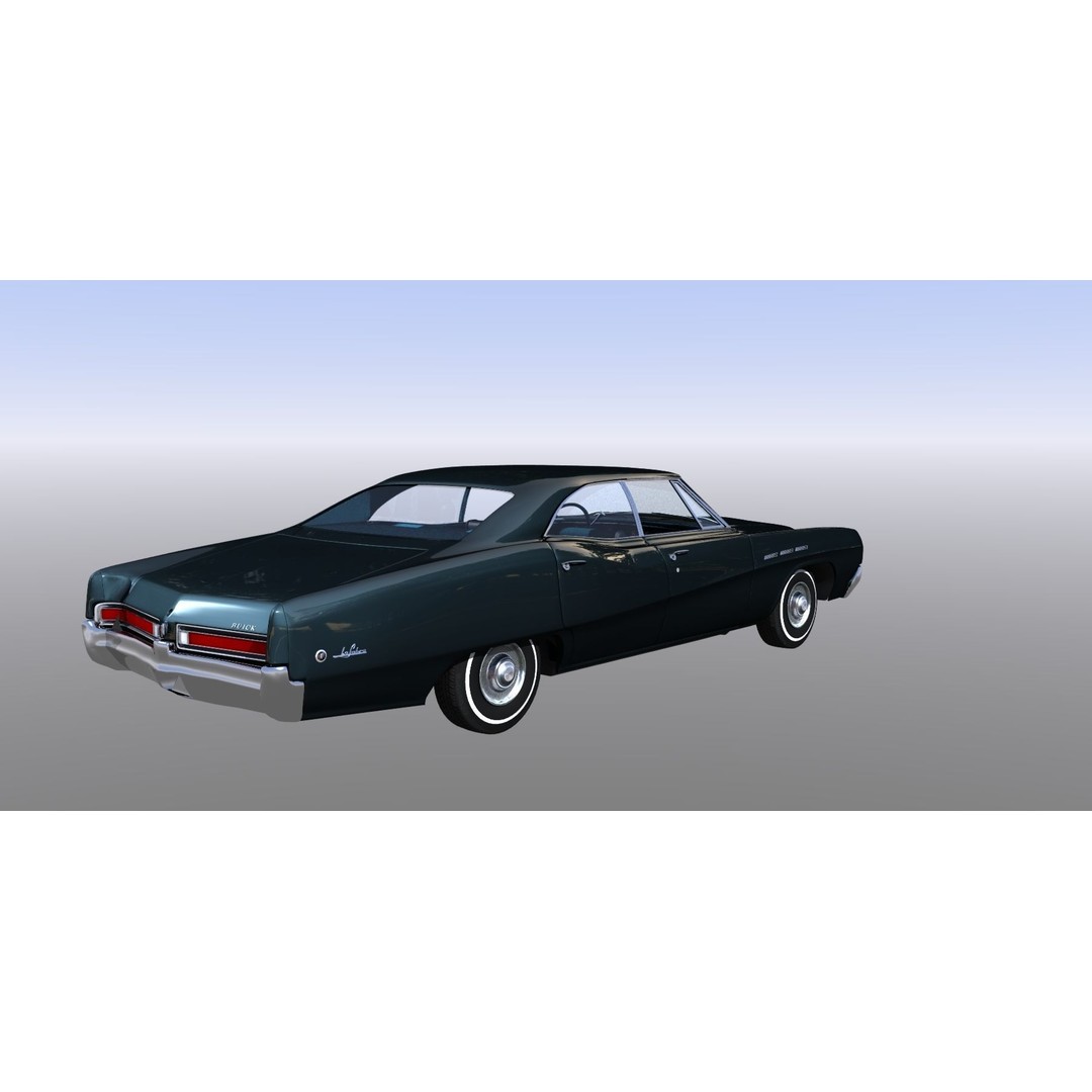 LeSabre 1967 3D Model – Classic Car Asset, Low Poly, FBX - View 10
