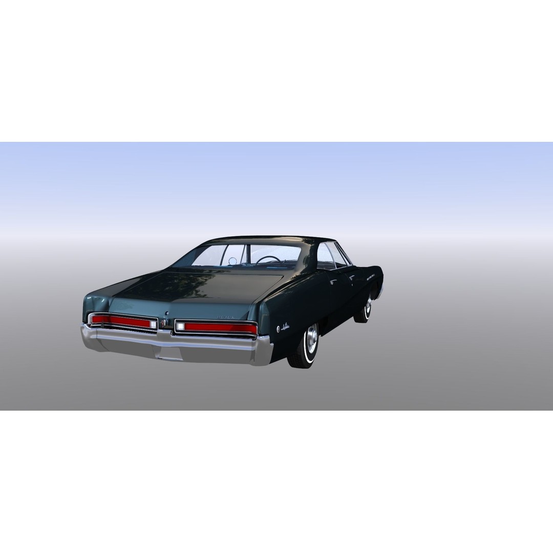 LeSabre 1967 3D Model – Classic Car Asset, Low Poly, FBX - View 11