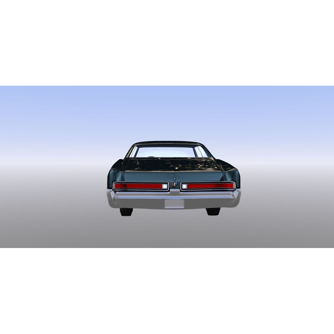 LeSabre 1967 3D Model – Classic Car Asset, Low Poly, FBX - View 12