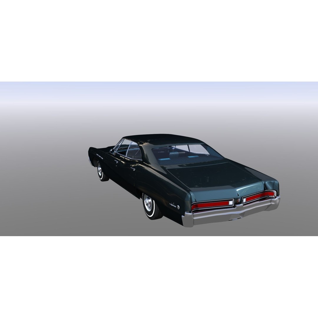 LeSabre 1967 3D Model – Classic Car Asset, Low Poly, FBX - View 13