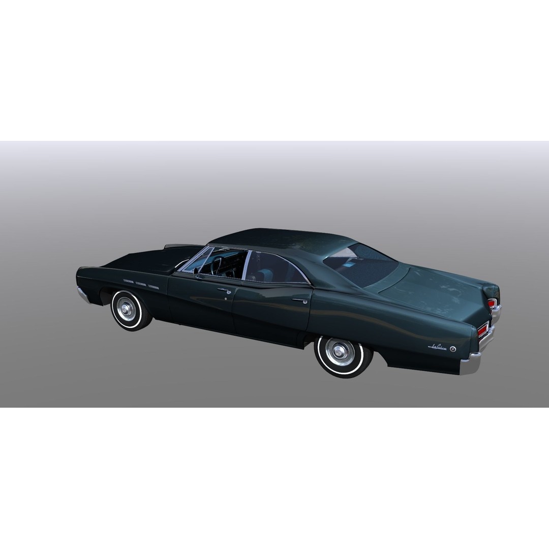 LeSabre 1967 3D Model – Classic Car Asset, Low Poly, FBX - View 15