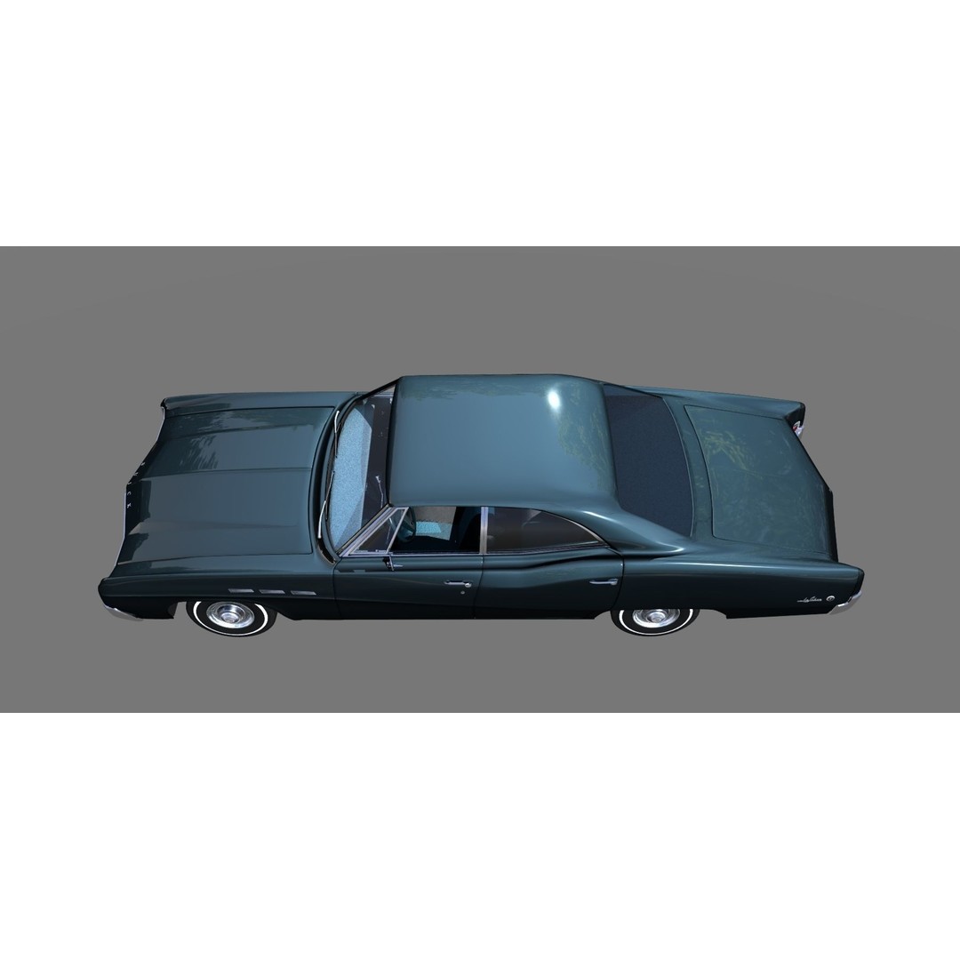 LeSabre 1967 3D Model – Classic Car Asset, Low Poly, FBX - View 16