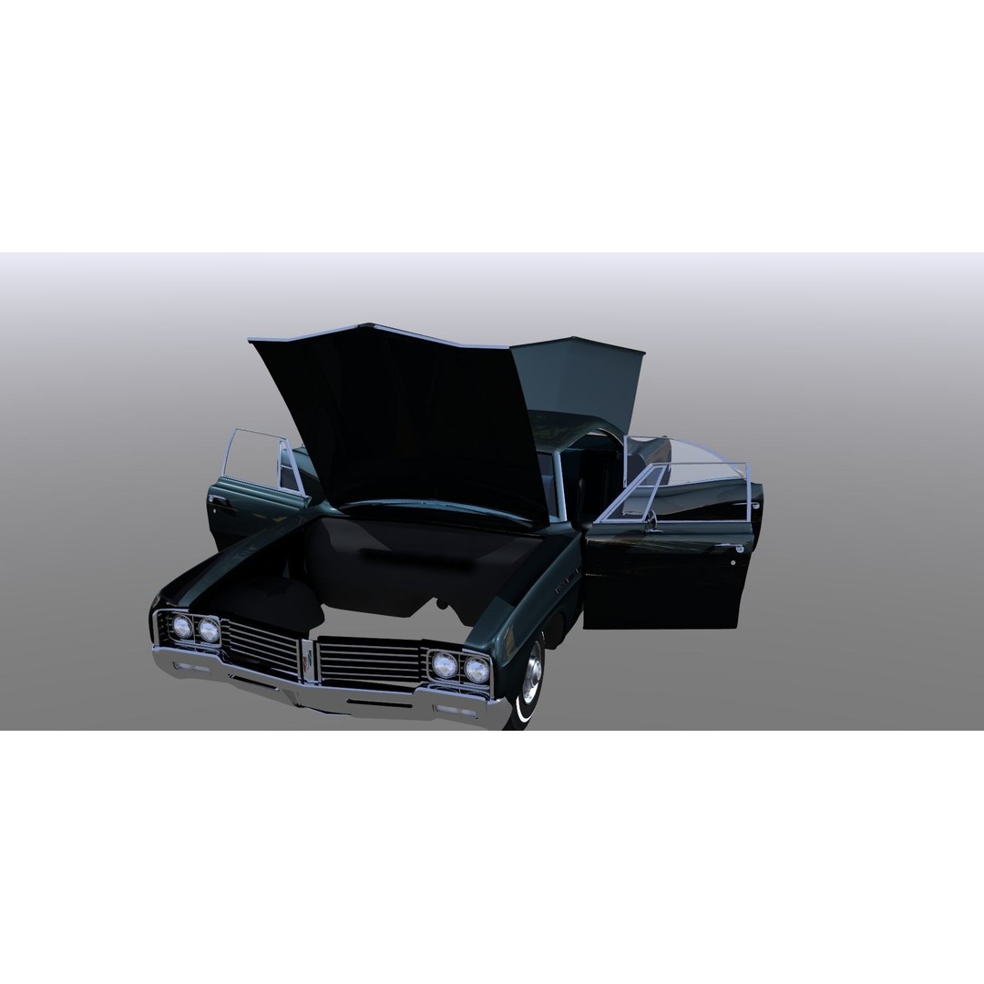 LeSabre 1967 3D Model – Classic Car Asset, Low Poly, FBX - View 18