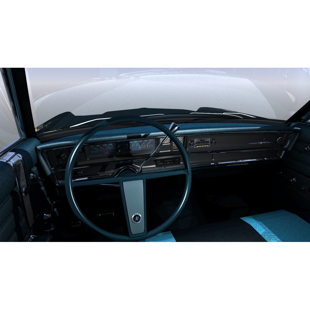 LeSabre 1967 3D Model – Classic Car Asset, Low Poly, FBX - View 23