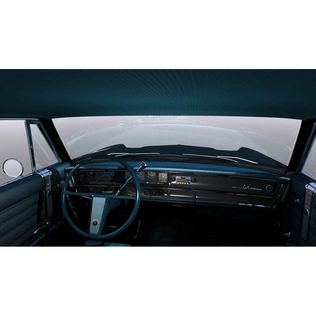 LeSabre 1967 3D Model – Classic Car Asset, Low Poly, FBX - View 27