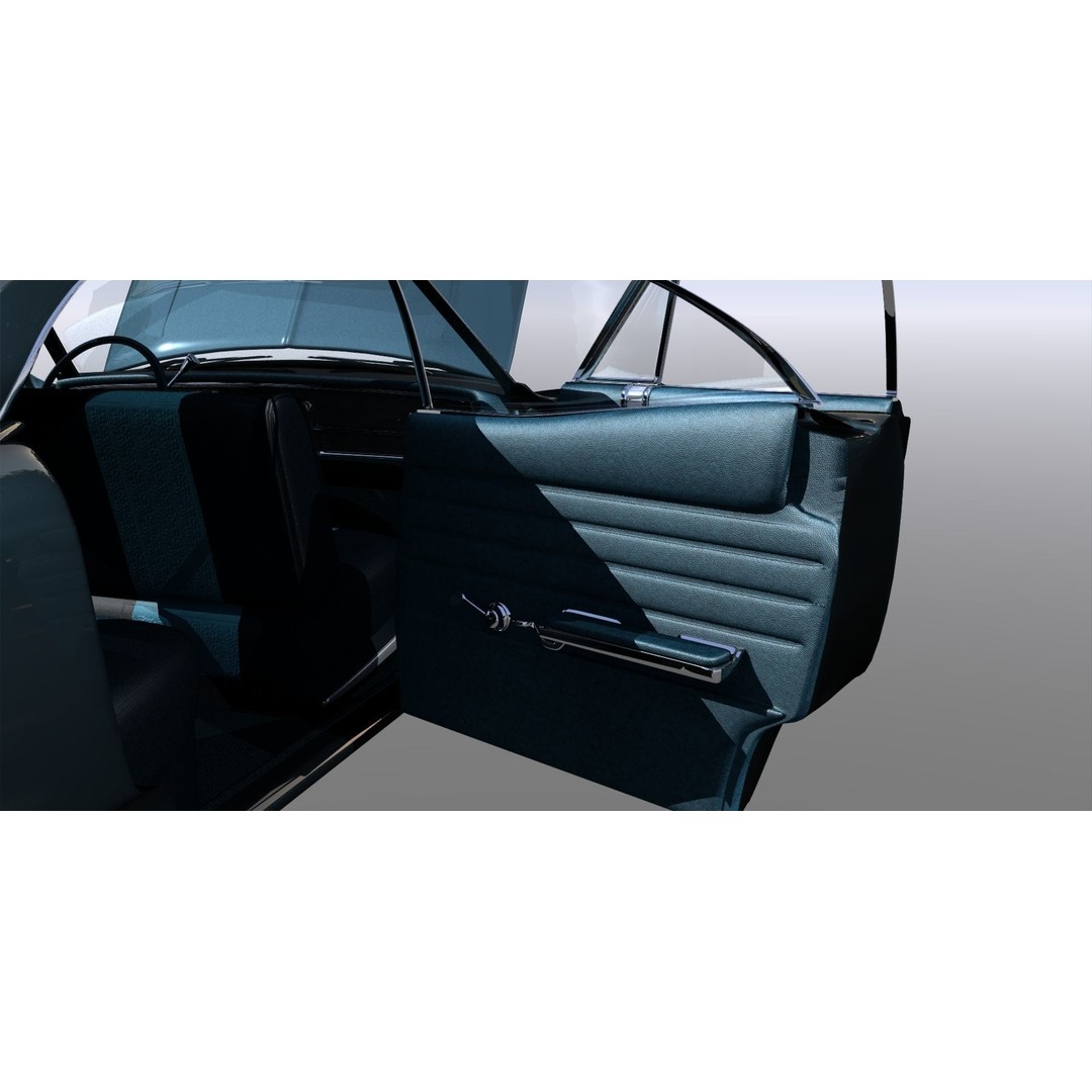 LeSabre 1967 3D Model – Classic Car Asset, Low Poly, FBX - View 28