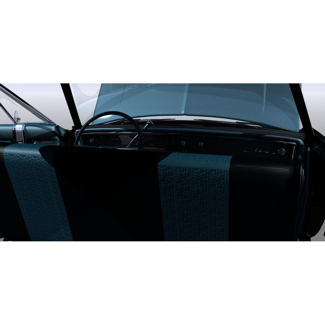 LeSabre 1967 3D Model – Classic Car Asset, Low Poly, FBX - View 30