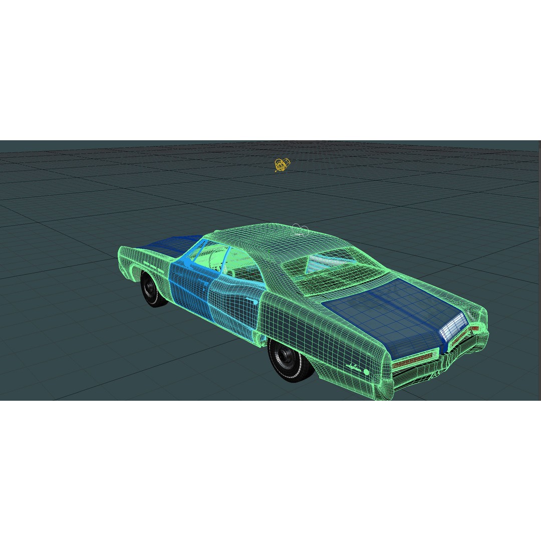 LeSabre 1967 3D Model – Classic Car Asset, Low Poly, FBX - View 34
