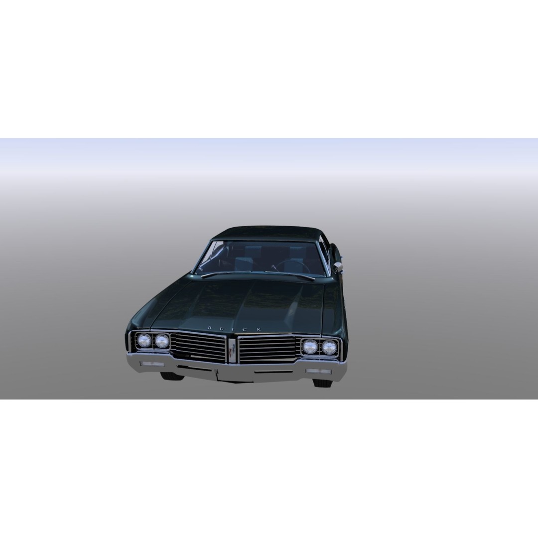 LeSabre 1967 3D Model – Classic Car Asset, Low Poly, FBX - View 5