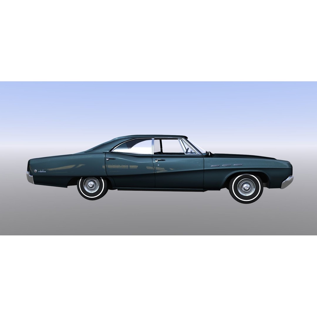 LeSabre 1967 3D Model – Classic Car Asset, Low Poly, FBX - View 8