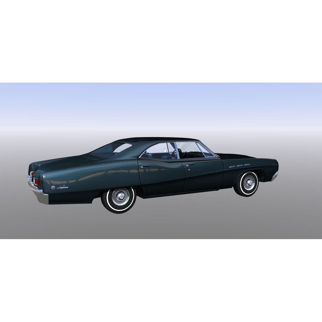 LeSabre 1967 3D Model – Classic Car Asset, Low Poly, FBX - View 9
