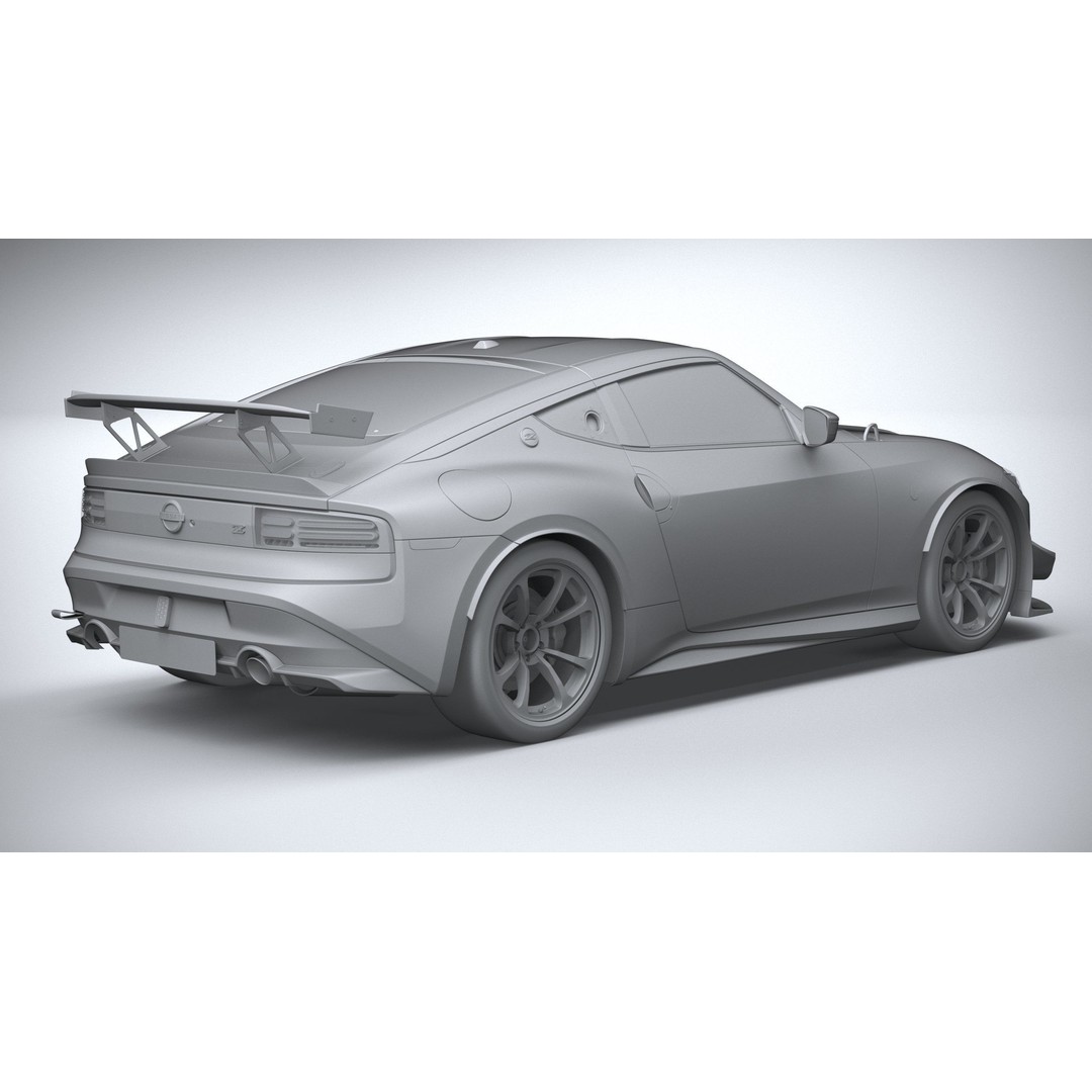 Nissan Z GT4 2023 3D Model – High Poly Race Car Asset, FBX, OBJ - View 27
