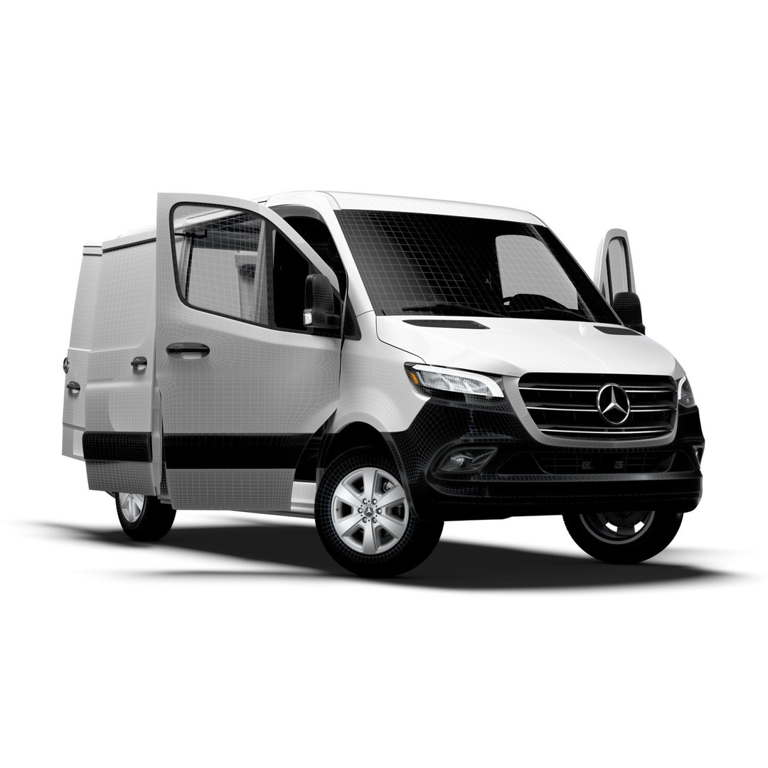 Mercedes Benz Sprinter L1H1 FWD 3D Model – High Quality Interior, FBX, OBJ - View 15