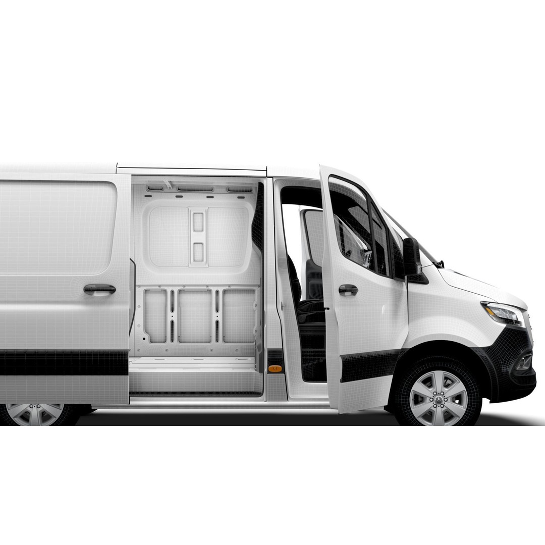 Mercedes Benz Sprinter L1H1 FWD 3D Model – High Quality Interior, FBX, OBJ - View 16
