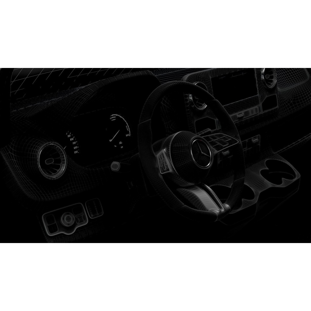 Mercedes Benz Sprinter L1H1 FWD 3D Model – High Quality Interior, FBX, OBJ - View 17