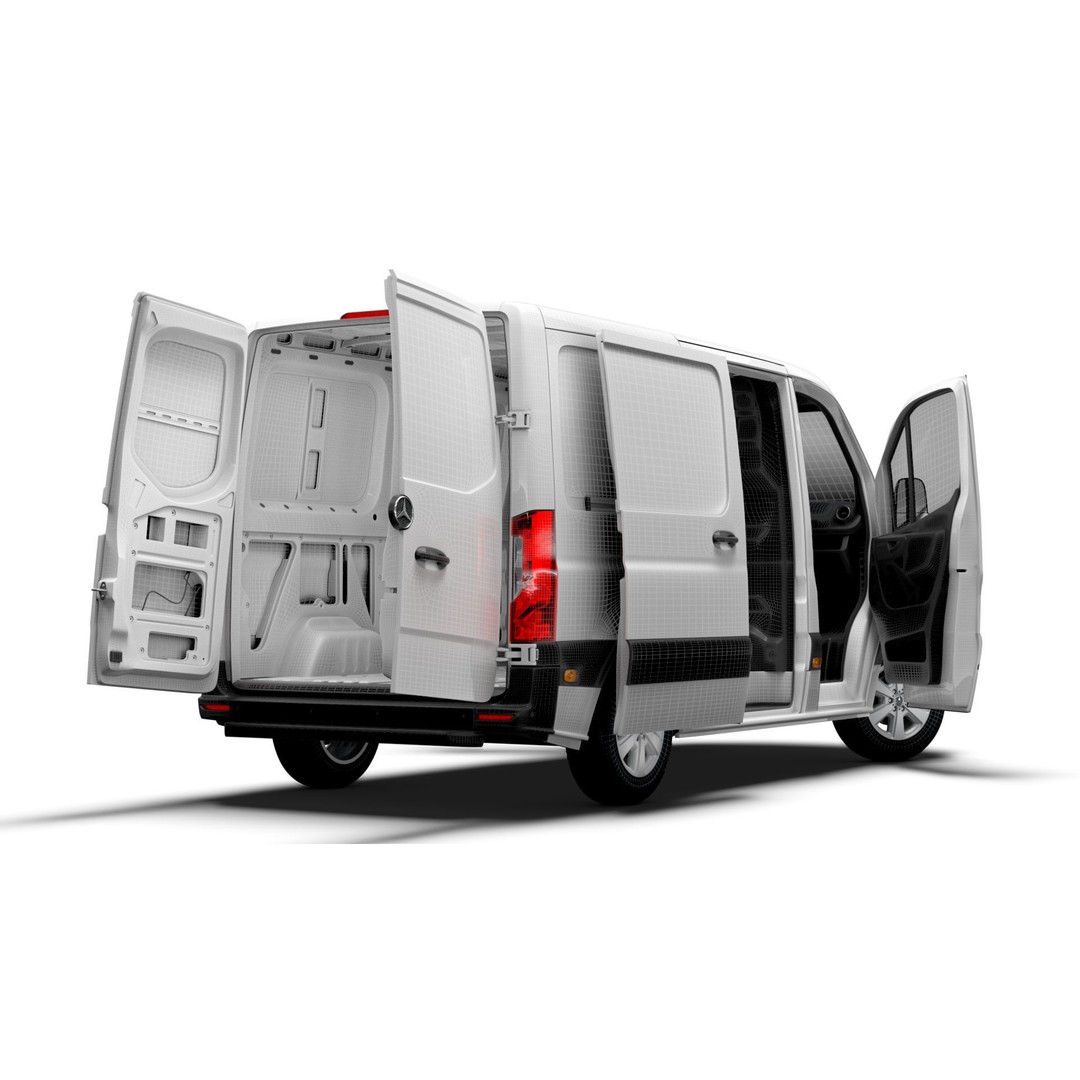 Mercedes Benz Sprinter L1H1 FWD 3D Model – High Quality Interior, FBX, OBJ - View 19