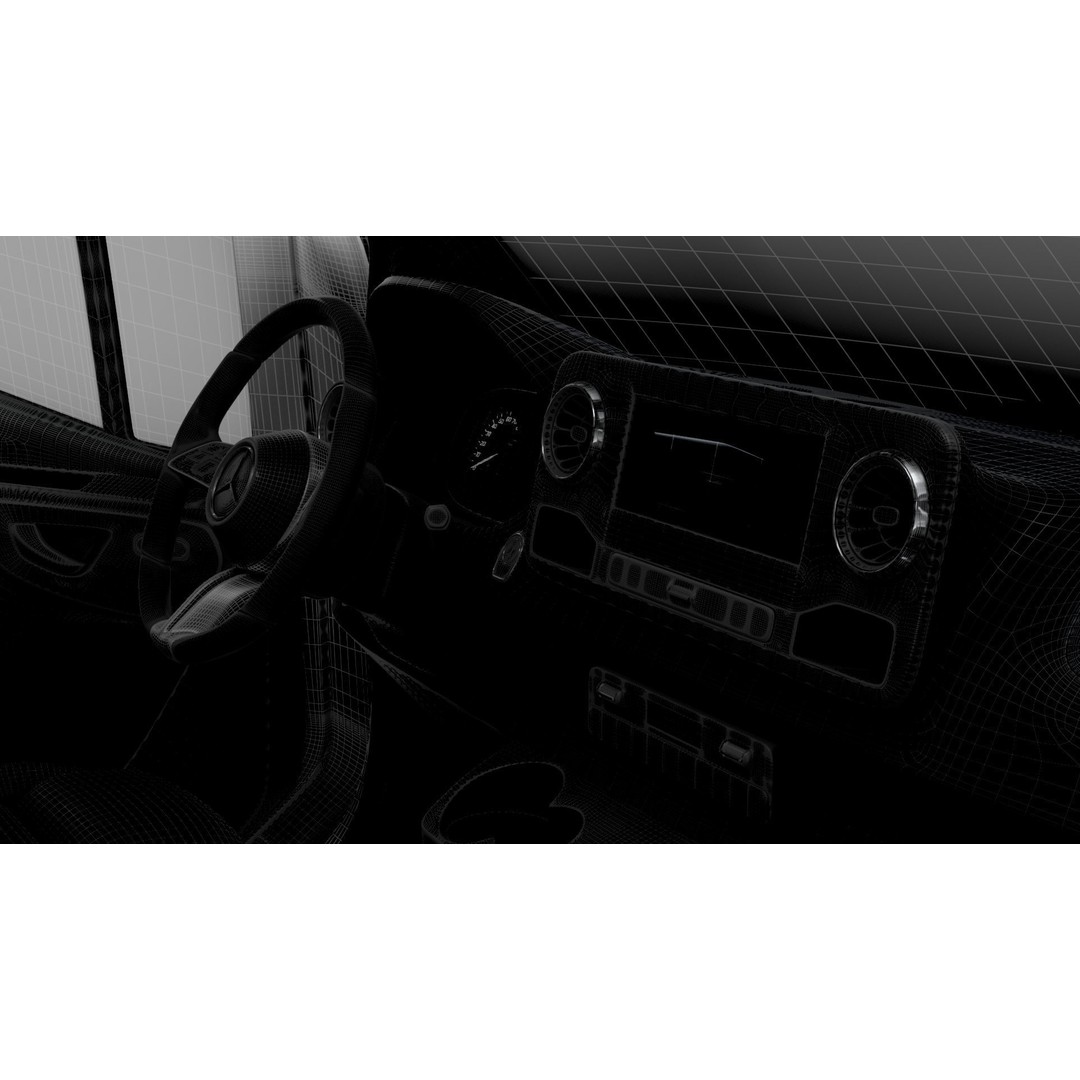 Mercedes Benz Sprinter L1H1 FWD 3D Model – High Quality Interior, FBX, OBJ - View 25