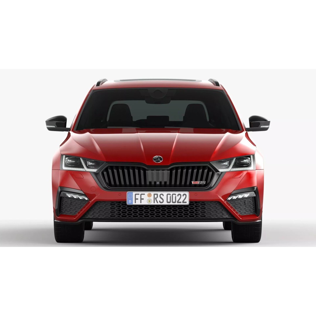 Skoda Octavia RS Combi 2020 3D Model – High Poly Car Asset, FBX, OBJ - View 10