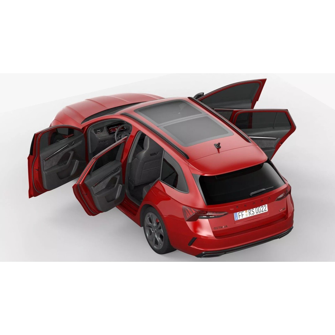 Skoda Octavia RS Combi 2020 3D Model – High Poly Car Asset, FBX, OBJ - View 14