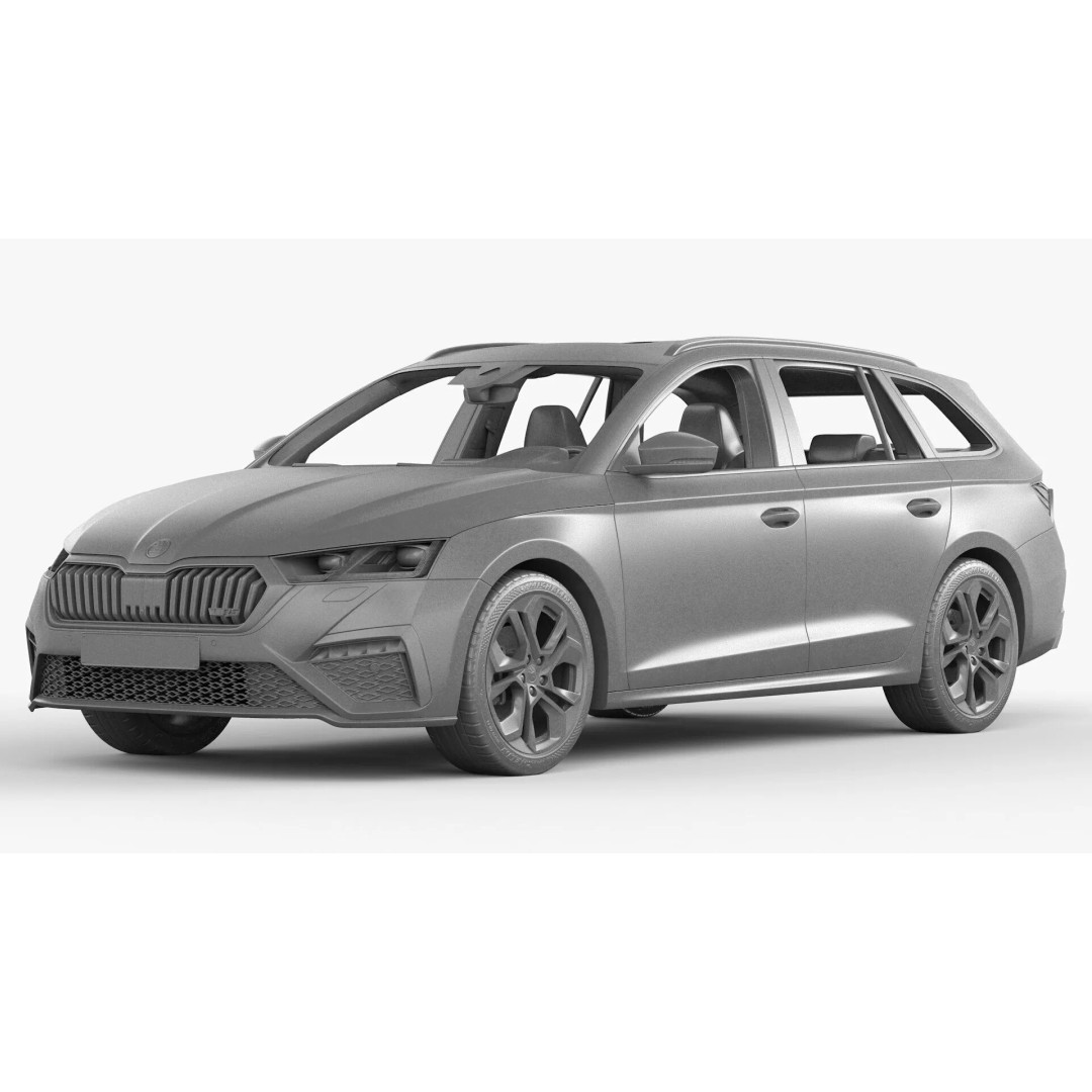 Skoda Octavia RS Combi 2020 3D Model – High Poly Car Asset, FBX, OBJ - View 18